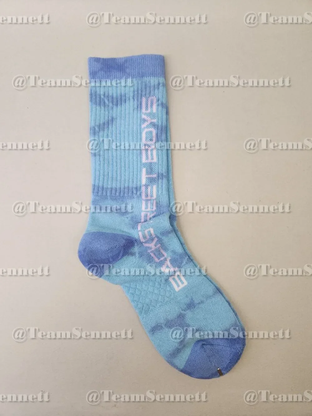 Backstreet Boys Blue Tie Dye Crew Socks // Into the Millennium Sphere Las Vegas